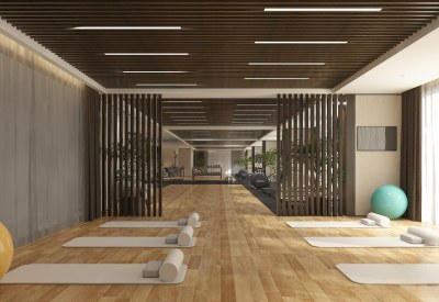 现代健身房3D模型下载